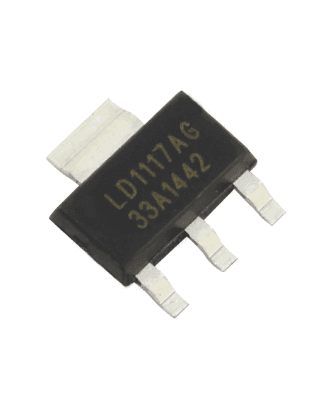 Regulador De Voltaje Positivo 3,3V Encapsulado Sot-223 LD1117SMD