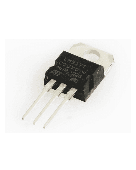 Regulador De Voltaje Ajustable 1.2V a 25V 1.5A De 3 Pines Encapsulado TO-220 LM317T