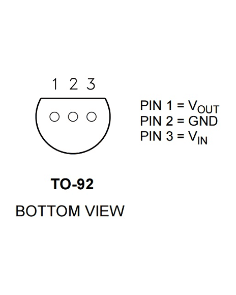 Regulador De Voltaje Positivo Encapsulado TO-92 De 3 Pines LM78L05