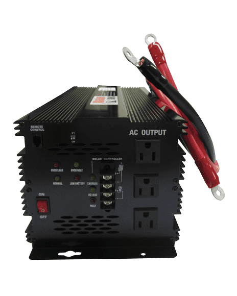 Inversor De Voltaje 3000W 12Vdc a 110Vac Con Regulador De Panel Solara 30A LS3000