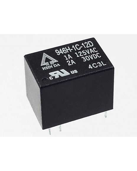 Rele 12V 6 Pines 1A 125Vac 2A 30Vdc M12V6P