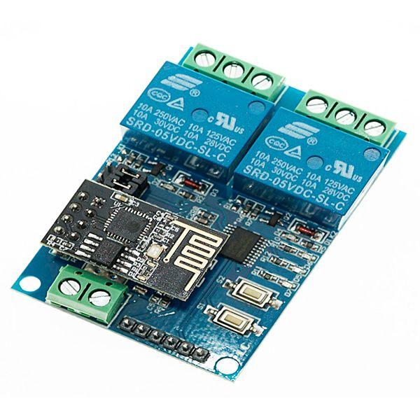 Módulo Relé WiFi ESP8266 2 Canales MOD2RWIFI