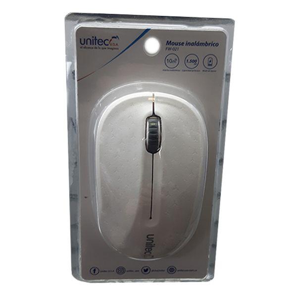 Mouse Inalámbrico Blanco Unitec FW-021 MOUSEIN