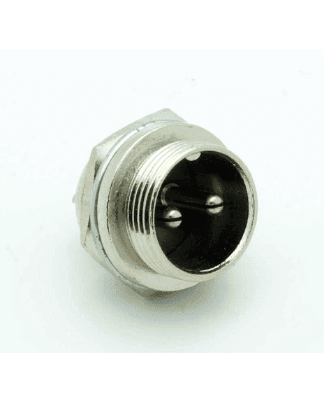 Conector Chasis Macho Y Hembra Aero 2P Gx16-2P MRM2MH