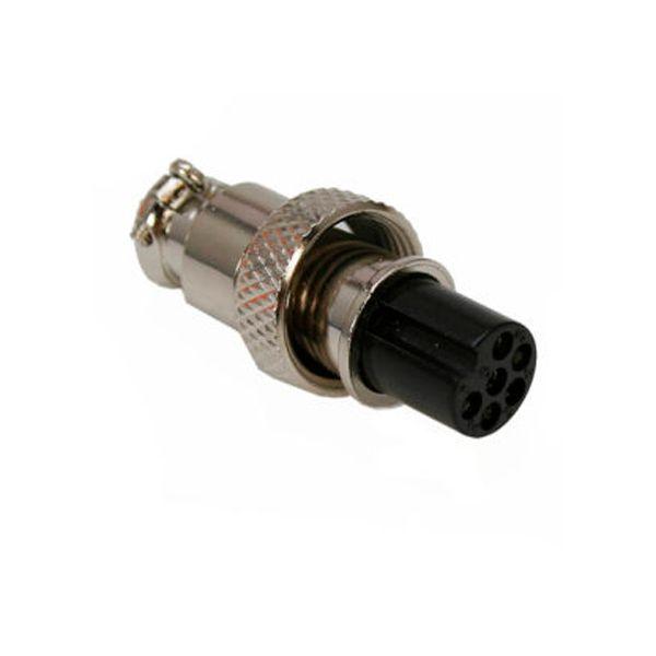 Conector Circular Aéreo 6 Pines hembra GX16 MRM31-6J