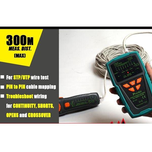 Probador De Redes Hasta 3Km PoE ProsKit MT7029