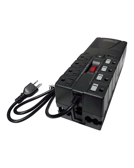 Regulador Automático De Voltaje De 8 Salidas Unitec MTR8