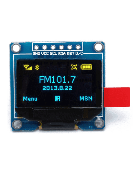 Display De 0.96" Resolución De 128X64 Con Spi OLED