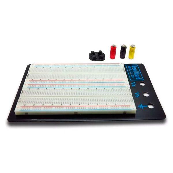 Protoboard De 1660 Puntos Para Desarrollo Extensivo De Circuitos Electrónicos PROTOB2