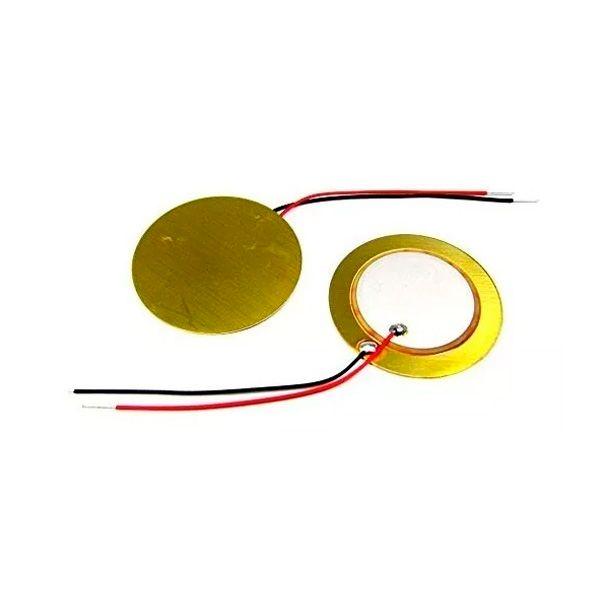 Disco Piezoeléctrico Cerámico De 27Mm Para Generar Sonido De 4Khz PZE27