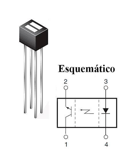 Sensor Óptico Infrarrojo De Reflexión De Corto Alcance QRD1114