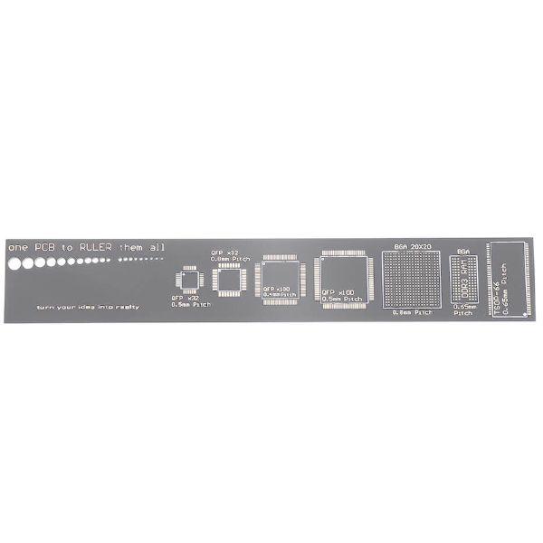 Regla de 15cm y Guía de Encapsulados Electrónicos para PCB REG-PCB15