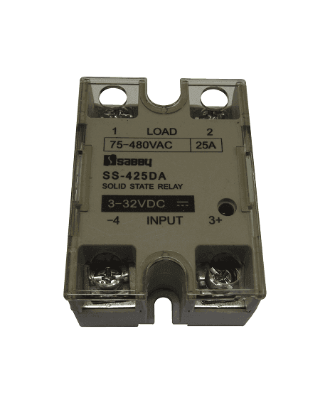 Relé de estado sólido monofásico SSR 3-32VDC 24-480VAC 25A SABBY SA425DA