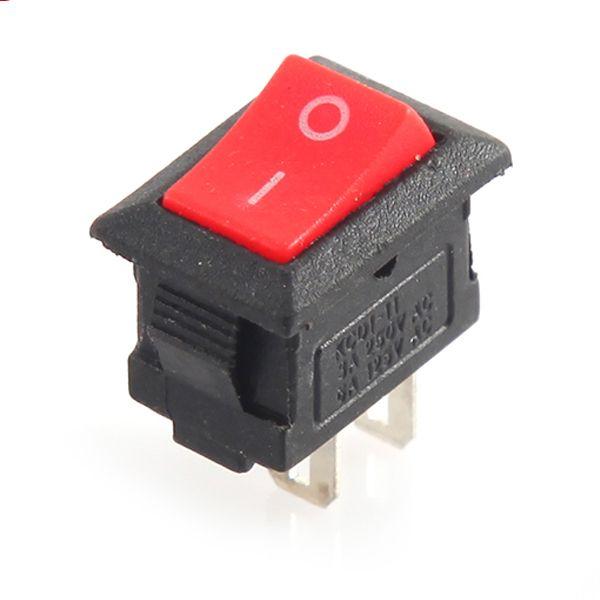 Mini Suiche On-Off Rojo 6A 125Vac SB2PR