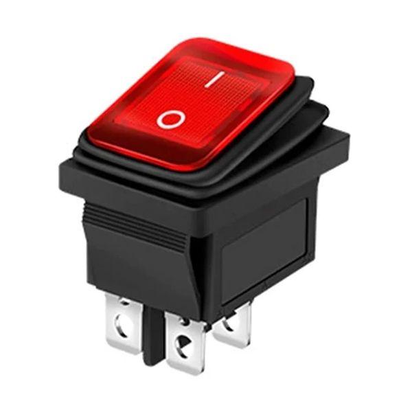 Interruptor Balancín doble IP65 Con Piloto On-Off 4P 35A 125VAC SB54