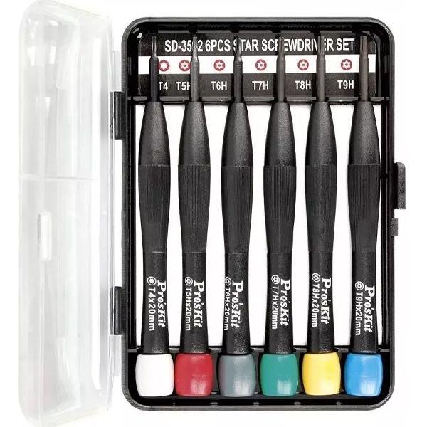 SD3502 Kit de 6 destornilladores perilleros Torx Proskit
