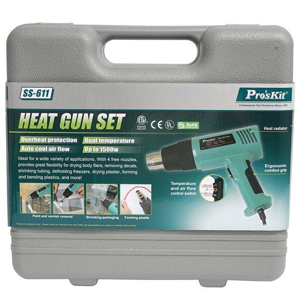 SS611A Pistola de aire caliente 120Vac 1500W Proskits