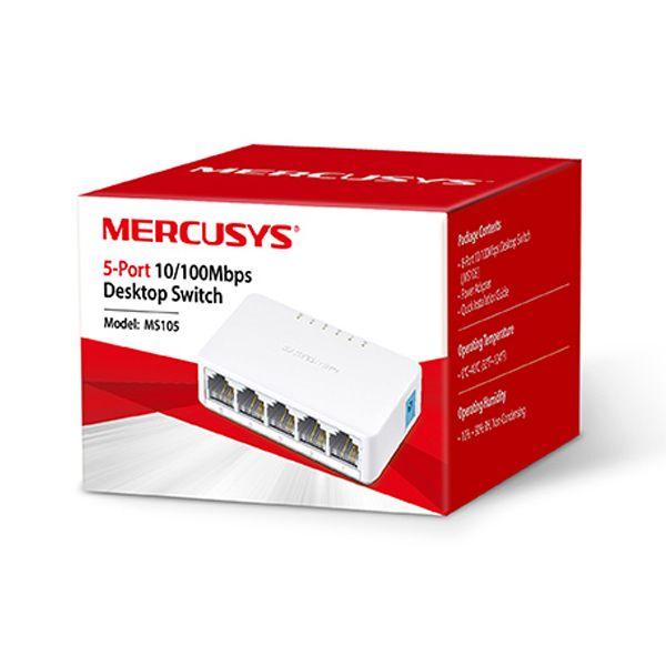 Suiche De Red 10/100Mbps 5 Puertos MS105 Mercury SW5-MY
