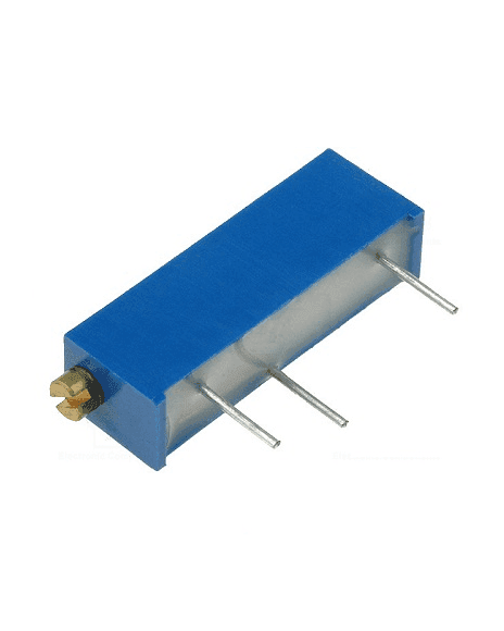Trimmer Horizontal Rectangular De 20KΩ 15 Vueltas T20K