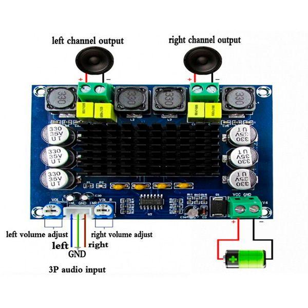 Amplificador de Audio XH-M543 TPA1116D2
