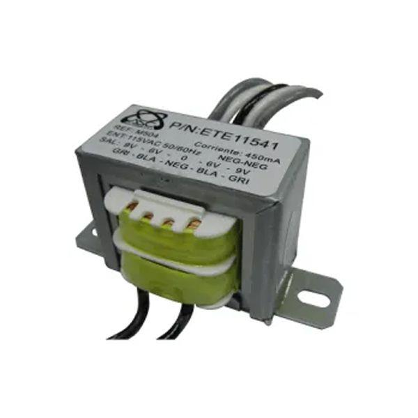 Transformador De Voltaje 450mA 9V 115Vac/9V/6V/0Vca TR504M