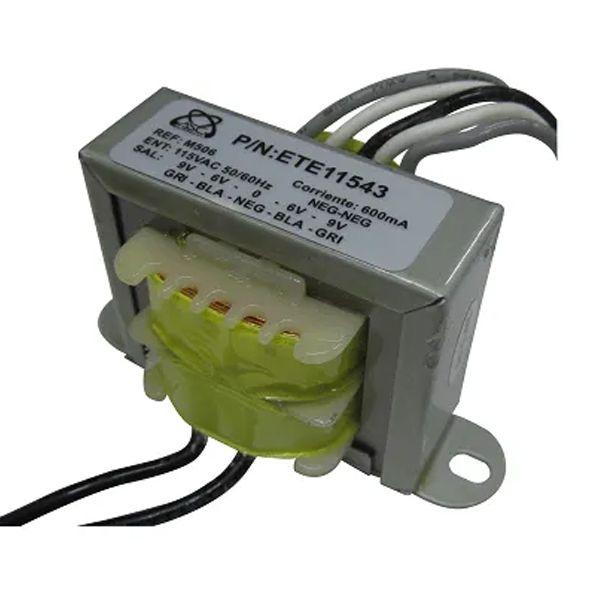 Transformador De Voltaje 800mA 7.2VA 110Vac/6/9/0Vac TR507M