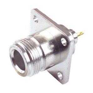 Conector Coaxial Tipo N Hembra De Chasis Para Soldar UG1102