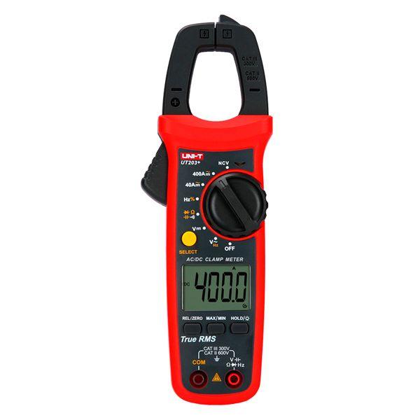 Pinza Amperimétrica AC-DC Uni-Trend UT203+