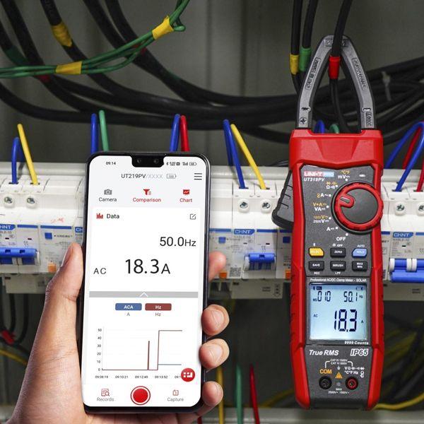 Pinza Amperimétrica para Sistemas Fotovoltaicos UT219PV 