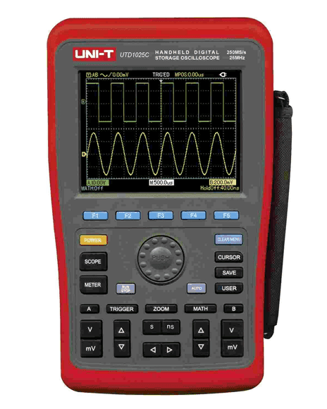 Osciloscopio Digital Portátil De 25MHz 2 Canales Unit UTD1025C