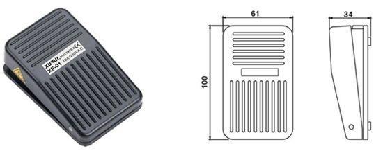 Suiche De Pedal Plástico ABS XF01