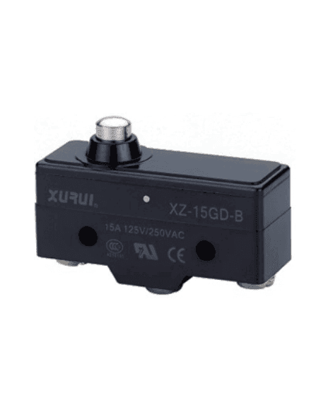 Microsuiche De Émbolo De Muelle Corto 3 Pines Spdt 15A 125Vac XZ15GDB