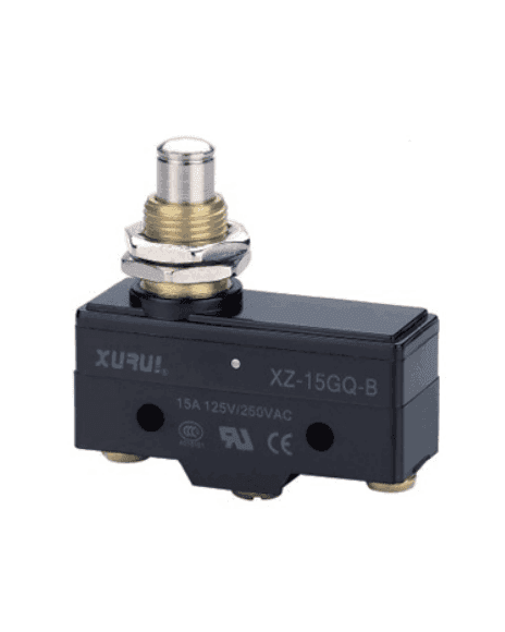 Microsuiche De Émbolo De Muelle Largo 3 Pines Spdt 15A 125Vac XZ15GQB