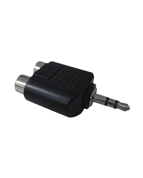 Adaptador De 2 Rca a Plug Stereo De 3.5mm YRCASTEREO