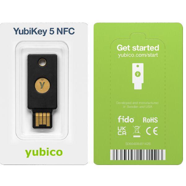 YUBIKEY5NFC Autenticación simple y conveniente plug-and-play NFC