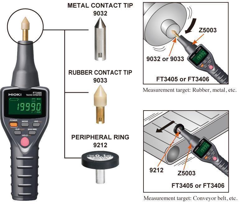 Adaptador De Contacto Para Tacometro Hioki Z5003