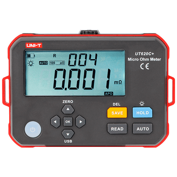 Micro-Ohmímetro Profesional Portátil Uni-Trend UT620C+ Micro-Ohmímetro Profesional Portátil Uni-Trend UT620C+