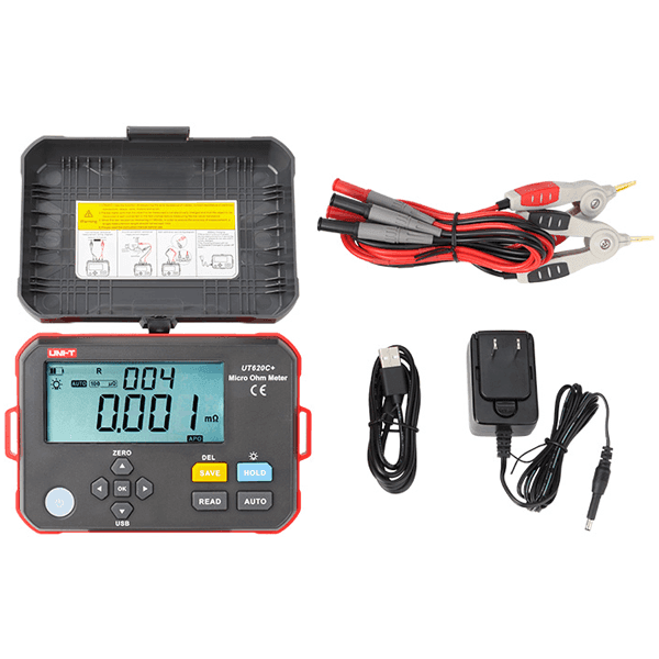 Micro-Ohmímetro Profesional Portátil Uni-Trend UT620C+ Micro-Ohmímetro Profesional Portátil Uni-Trend UT620C+