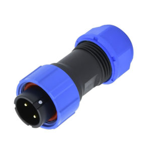 CA17-2M Conector macho aéreo lineal IP68 2 pines