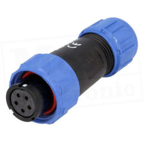 CA17-5H Conector hembra aéreo lineal IP68 5 pines