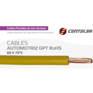 Cable Vehicular Amarillo16AWG SGT Centelsa