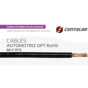 Cable Vehicular Negro 16AWG SGT Centelsa