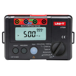 UT526 Medidor de aislamiento, RCD, continuidad y Voltaje UniT